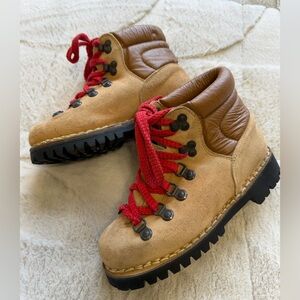 VINTAGE 70s! Like NEW! Garsport Montello Italian Suede Leather Hiking Boots 6